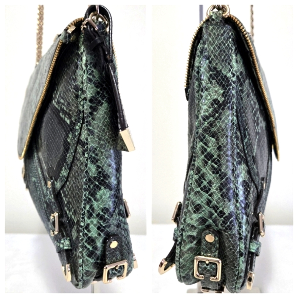 EUC Rebecca Minkoff Collection Limited Edition Cali Green Python - Picture 4 of 15